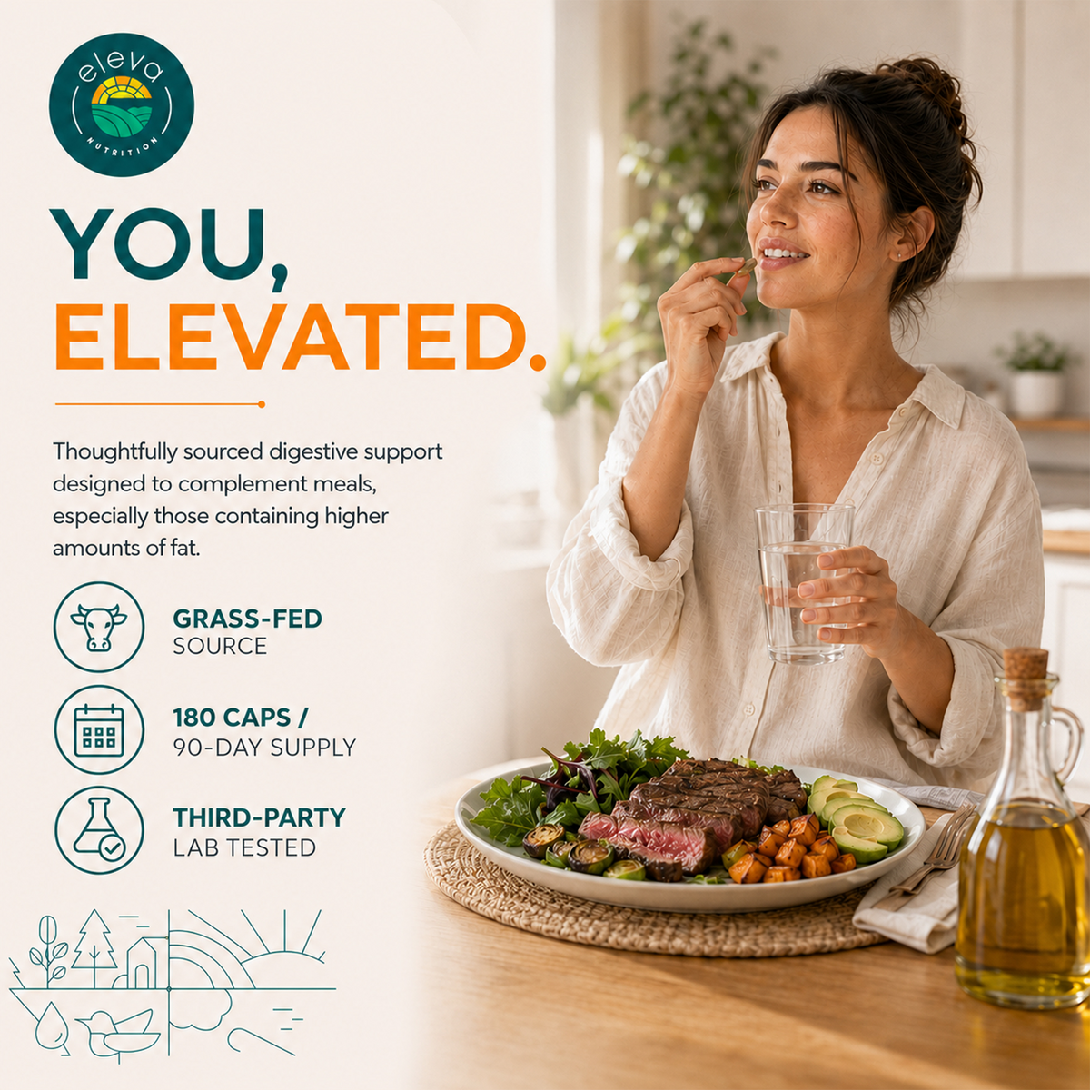 Grass-fed Ox Bile Extract 1000 mg