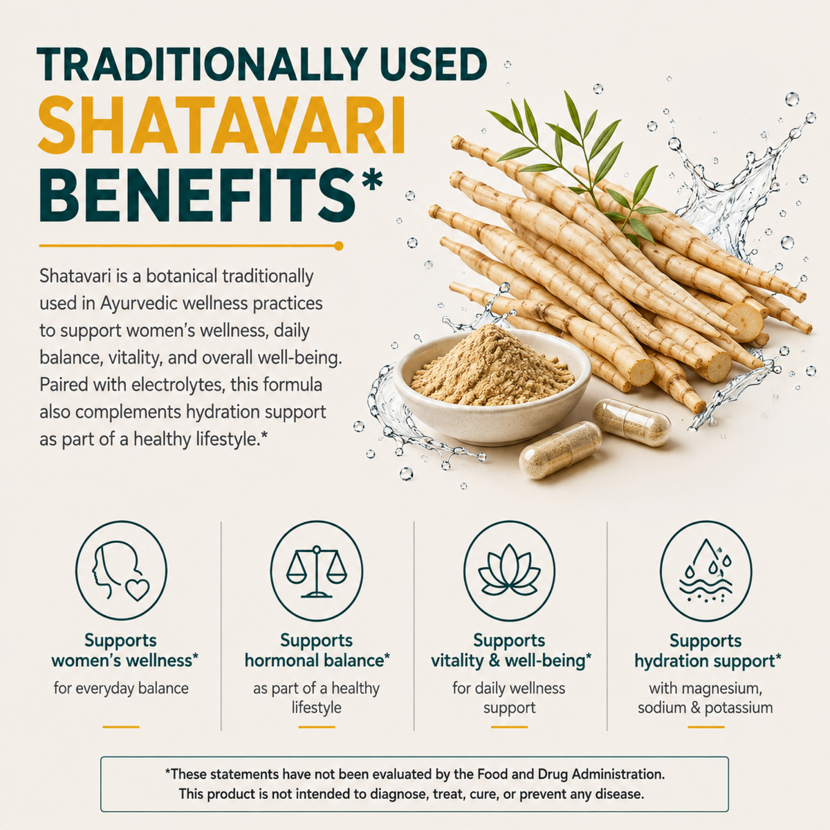 ORGANIC SHATAVARI 1,000mg