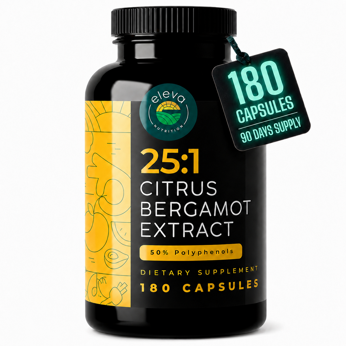 Citrus Bergamot Extract Capsules 1,000 mg