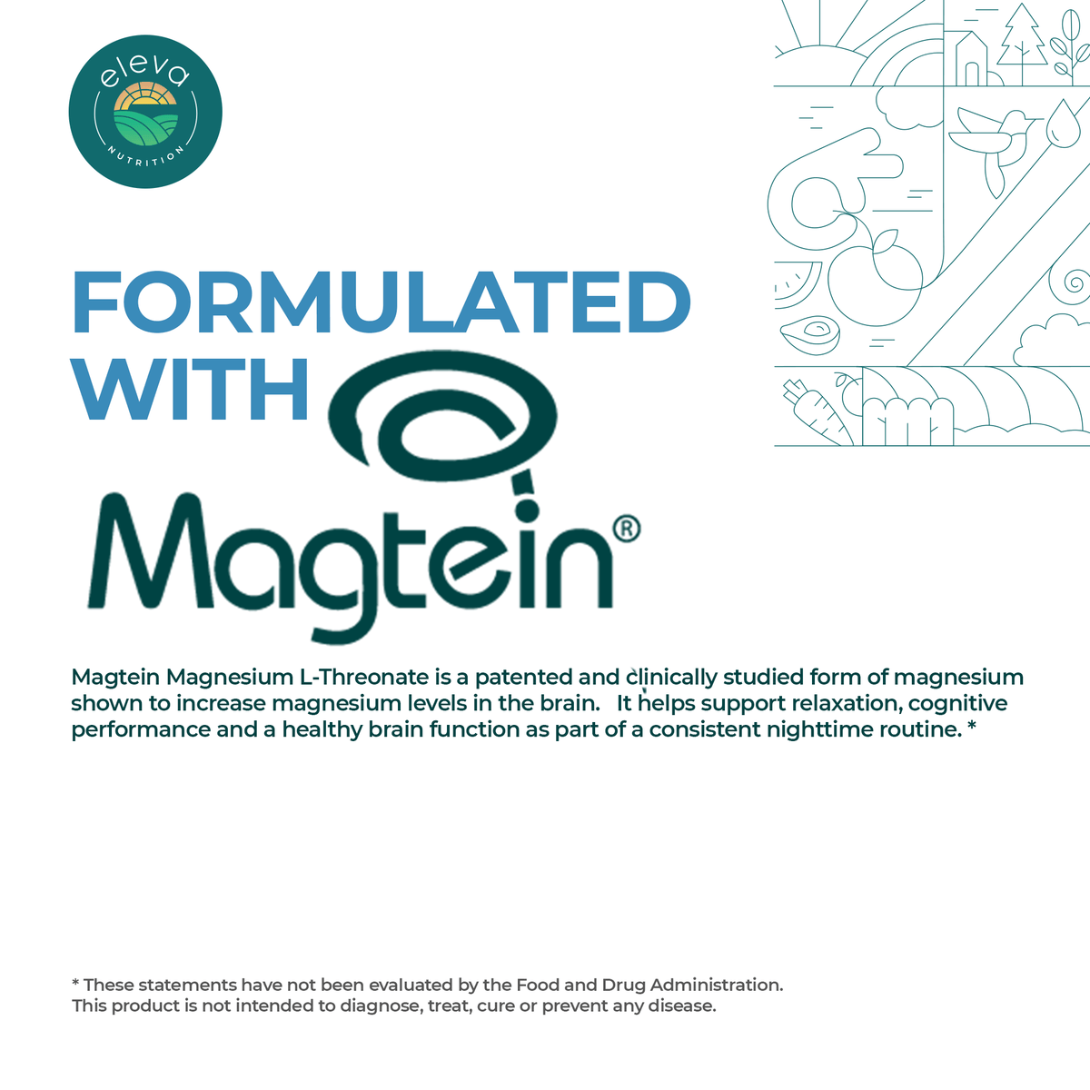 3-in-1 Magtein®, Apigenin, Theanine Sleep Complex Capsules